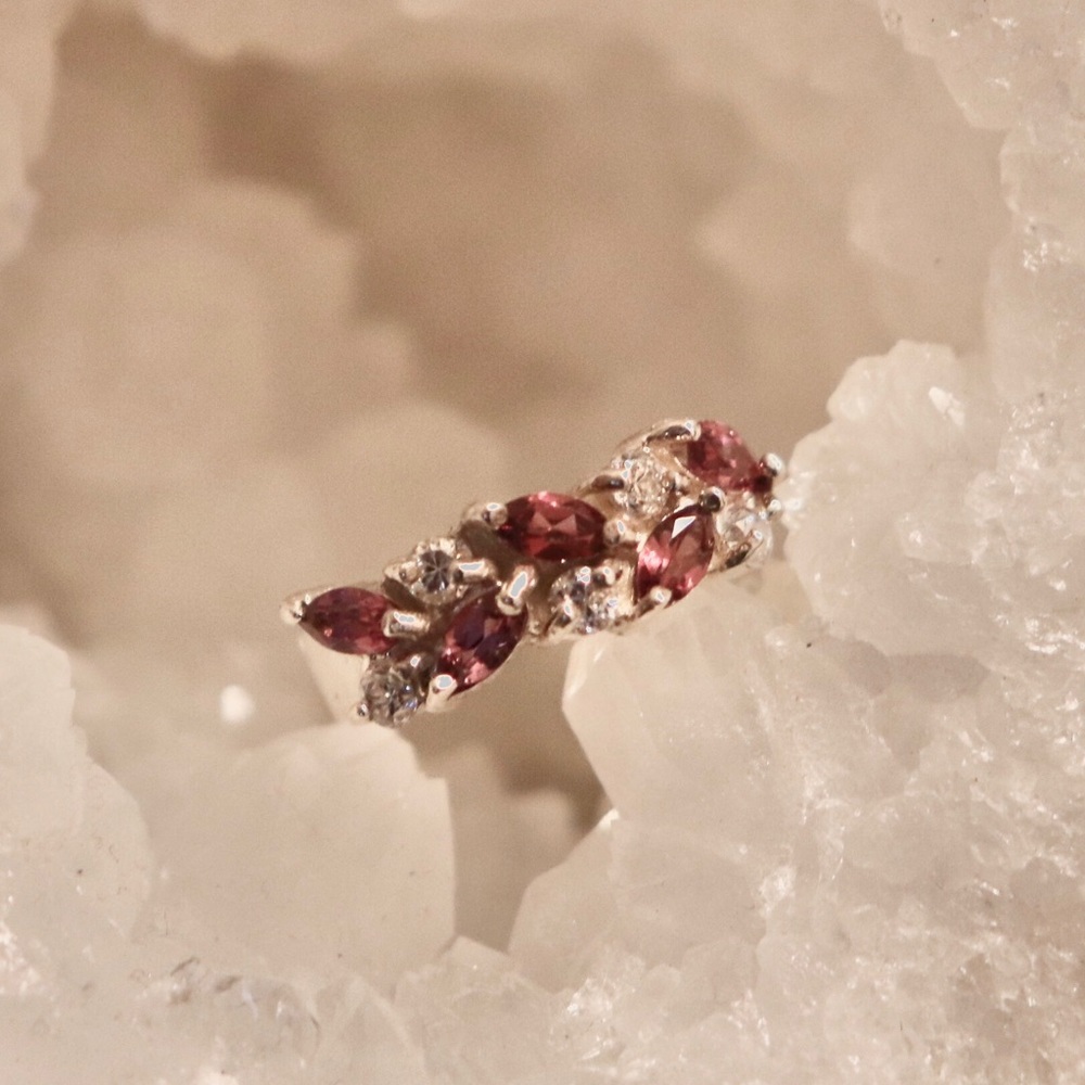 Raspberry Rhodolite Garnet Ring